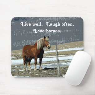 Belgisches Zugpferd im Paddock-Mauspad Mousepad