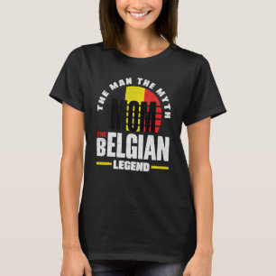 Belgium Belgian Belgium Flag Mother T-Shirt
