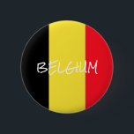 belgium button<br><div class="desc">Flag of Belgium. The national flag of Belgium (Dutch: Vlag van België, French: Drapeau de la Belgique, German: Flagge Belgiens) contains three equal vertical bands of black (hoist side), yellow, and red. The colours were taken from the colours of the Duchy of Brabant, and the vertical design may be based...</div>