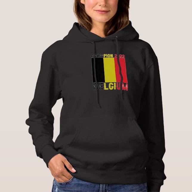 Belgium Champion Belgium Soccer Fan  2022 Hoodie (Vorderseite)