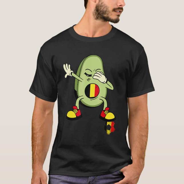 Belgium Dabbing Potato Belgian Soccer Player Belgi T-Shirt (Vorderseite)