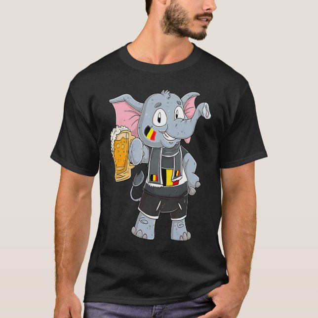 Belgium fan elephant T-Shirt (Vorderseite)
