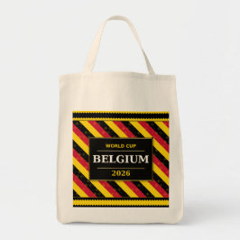 Belgium Football Fan Flag Colors Stripe Pattern Tragetasche