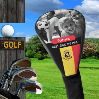 Belgium Golf, Best Dad, Belgian Flag, Photo Golf Headcover