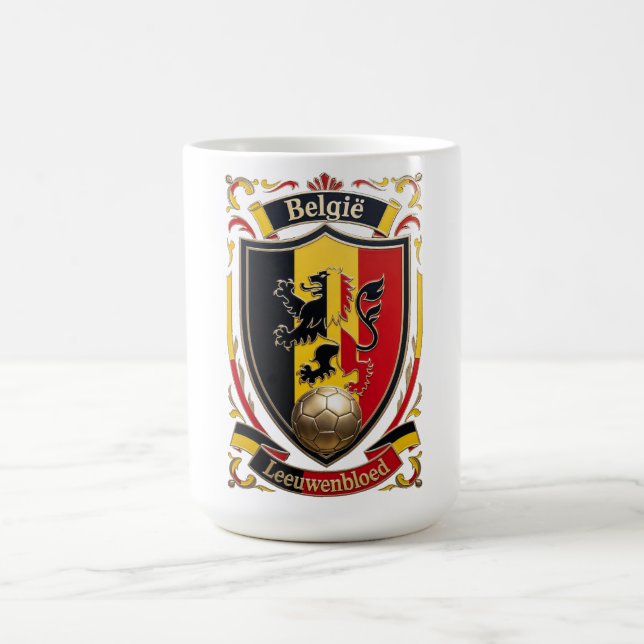 Belgium Lion Spirit, Belgian Bravery Gift Kaffeetasse (Mittel)