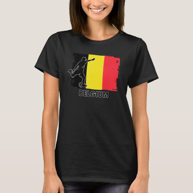 Belgium Soccer Fan  2022 National Football Team Fl T-Shirt (Vorderseite)
