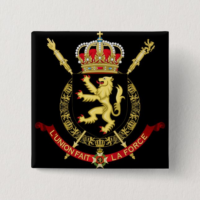 Belgiumemblem Button (Vorderseite)