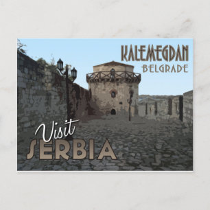 Belgrad, Kalemegdan, Serbien - Besuch von Serbien. Postkarte