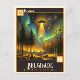 Belgrad, Montana | VINTAG Postkarte
