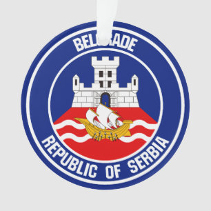 Belgrad RundEmblem Ornament