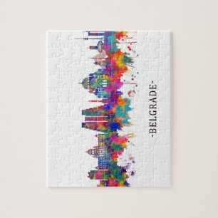 Belgrad Serbia Skyline Puzzle