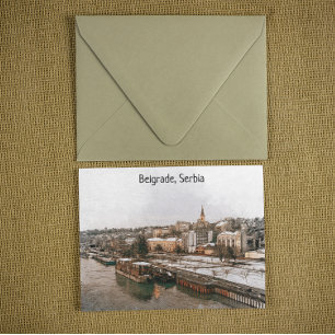 Belgrad Serbien Balkan Panoramasicht Postkarte