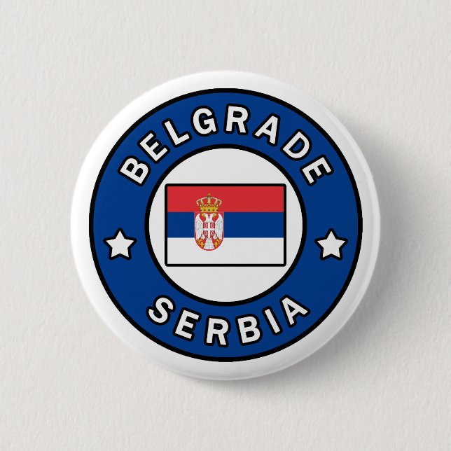 Belgrad Serbien Button (Vorderseite)