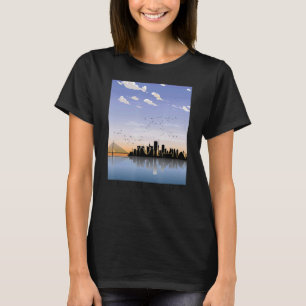 Belgrad Serbien Die Stadt auf der Donau-Fluss-Reis T-Shirt