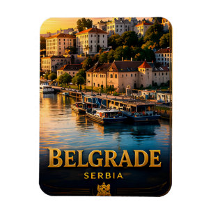 Belgrad Serbien Donau Stadt Erlebnis 📍 Magnet