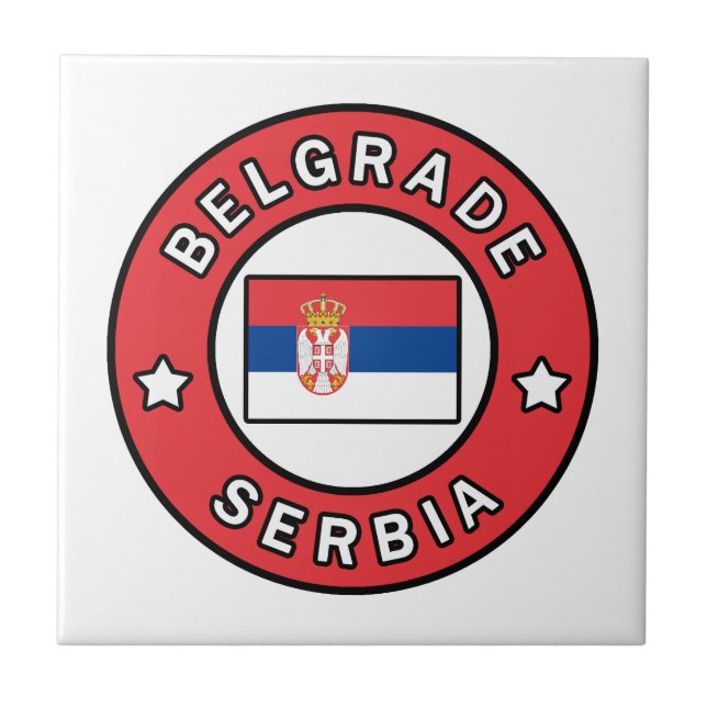 Belgrad Serbien Fliese (Vorderseite)