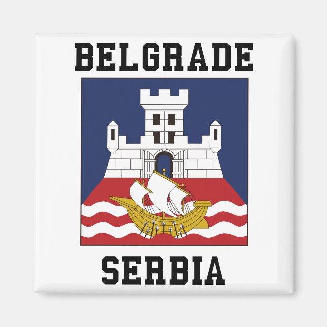 Belgrad, Serbien Magnet (Vorne)