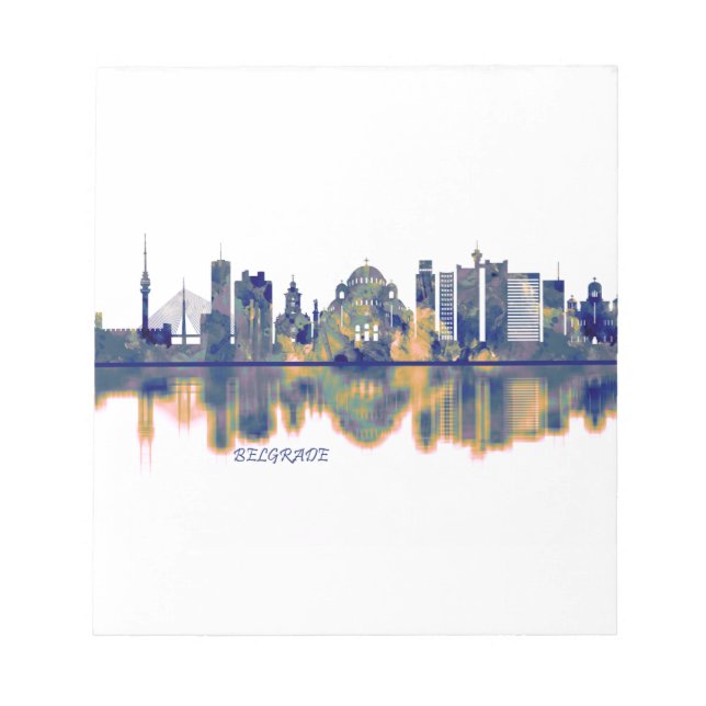 Belgrad Skyline Notizblock (Vorderseite)