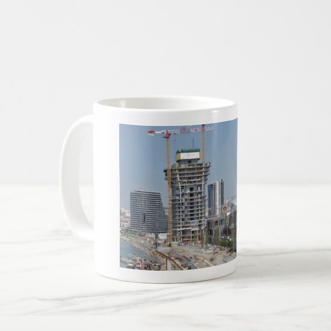 Belgrad Wasserfront Belgrad Tower Kaffeetasse (Vorderseite Links)