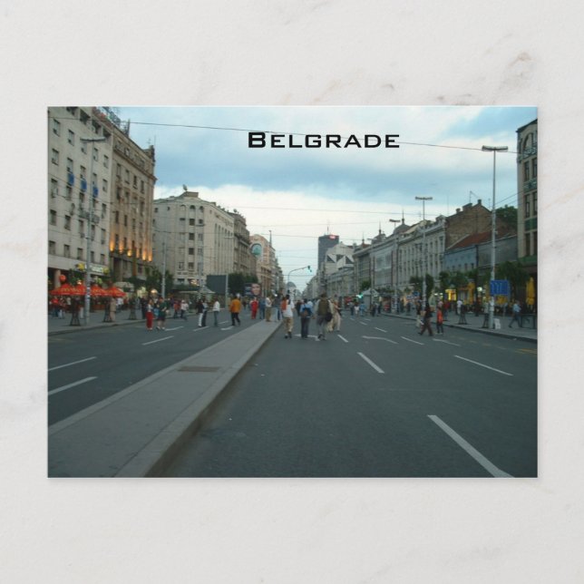 Belgrade Postkarte (Vorderseite)