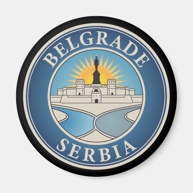 Belgrade Serbia Eastern Europe Magnet (Vorne)