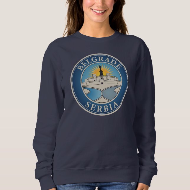 Belgrade Serbia Eastern Europe Sweatshirt (Vorderseite)
