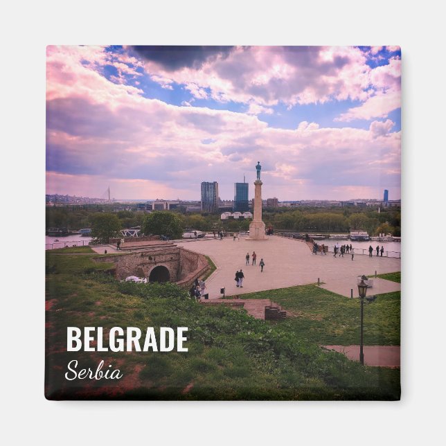 Belgrader Souvenir-Magnet Ansicht von Kalemegdan Magnet (Vorne)