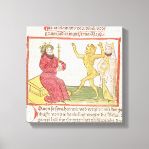 Belial tanzt vor König Solomon Leinwanddruck