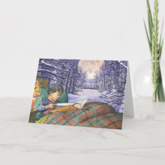 "Belichten Sie Nacht" Weihnachtskarte Feiertagskarte