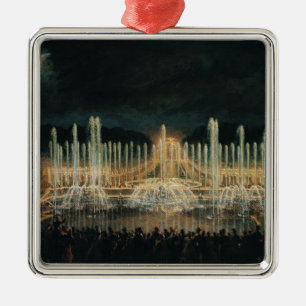 Belichtete Brunnen-Anzeige Ornament Aus Metall