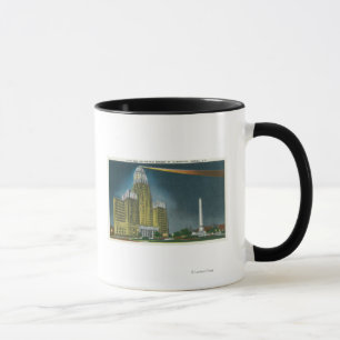Belichtete Rathaus-Ansicht Tasse