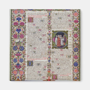Belichtete Seite vom Buch der Psalme Magnet