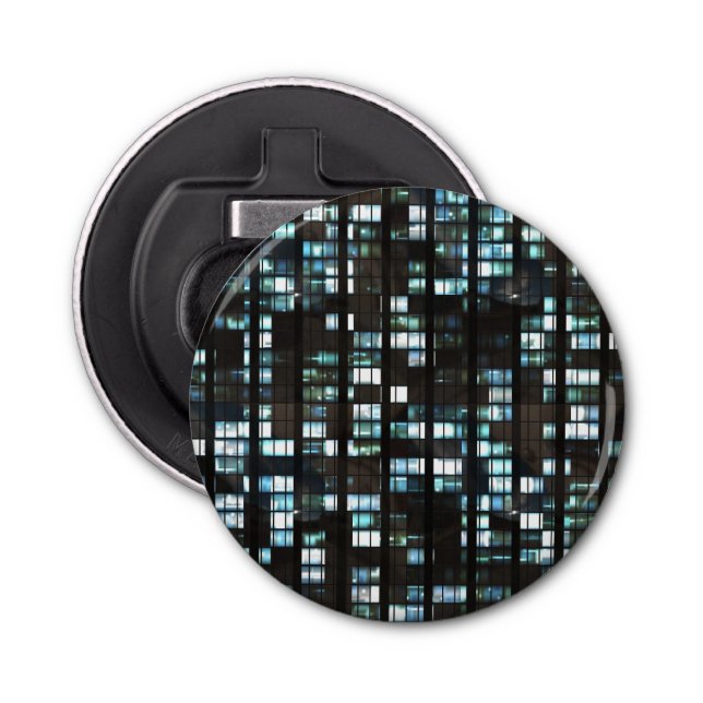 Belichtetes Fenstermuster Flaschenöffner (Vorderseite)