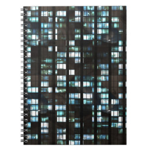 Belichtetes Fenstermuster Notizblock