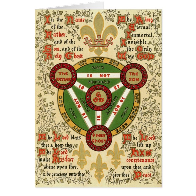 Belichtetes Manuskript der Heiligen Dreifaltigkeit (Vorne)