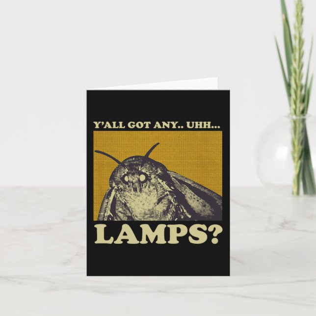 Beliebige Lampen Moth Insect Meme Geschenk got Karte (Vorderseite)