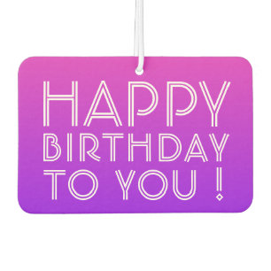 Beliebiger Name editierbar Alles Gute zum Geburtst Autolufterfrischer