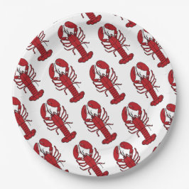 Beliebiges Hummerbake/Boil-Party Pappteller