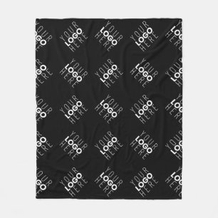 Beliebiges Logo oder hochgeladenes Bild Streumus Fleecedecke