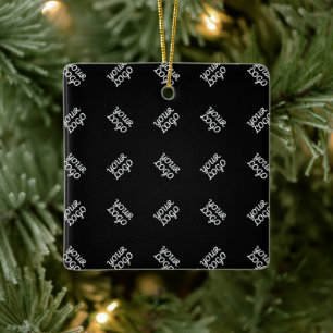 Beliebiges Logo oder hochgeladenes Bild Streumus Keramikornament
