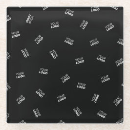 Beliebiges Logo oder hochgeladenes Bild | Verstreu Glasuntersetzer