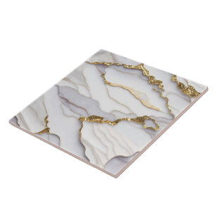 Beliebte Agate Marble White Gold Collection Fliese