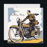 Beliebte Art Deco Motorbyke Einladung<br><div class="desc">Beliebte Art Deco Motorbyke Einladung</div>