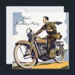Beliebte Art Deco Motorbyke Einladung<br><div class="desc">Beliebte Art Deco Motorbyke Einladung</div>