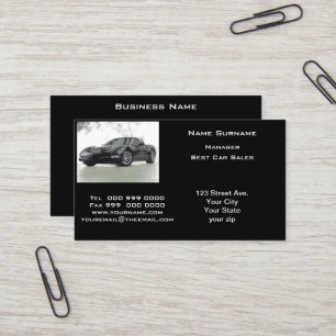 Beliebte Automobilverkäufe Visitenkarte