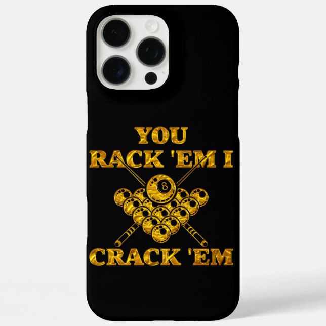 Beliebte Billard-Zitat in fett formatiertem Design Case-Mate iPhone Hülle (Rückseite)