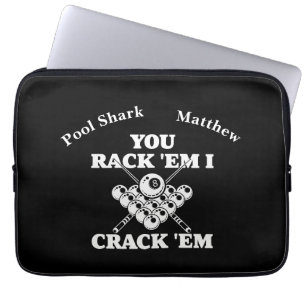 Beliebte Billard-Zitat in fett formatiertem Design Laptopschutzhülle