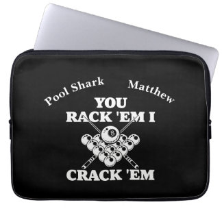 Beliebte Billard-Zitat in fett formatiertem Design Laptopschutzhülle