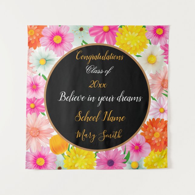 Beliebte Bläschen passen Weiß an Wandteppich (Vorderseite)