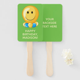 Beliebte Blon-Text- und Farbhandlüfter Fächer